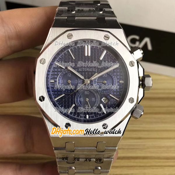41mm 26331 watches blue texture dial quartz chronograph mens watch stainless steel bracelet satch sport hellowatch, Slivery;brown
41mm 26331 watches blue texture dial quartz chronograph mens watch stainless steel bracelet satch sport hellowatch, Slivery;brown