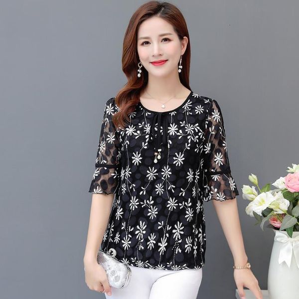 lace t-shirts women half sleeve summer plus size fashion middle age mother shirt drop shipping, White
lace t-shirts women half sleeve summer plus size fashion middle age mother shirt drop shipping, White