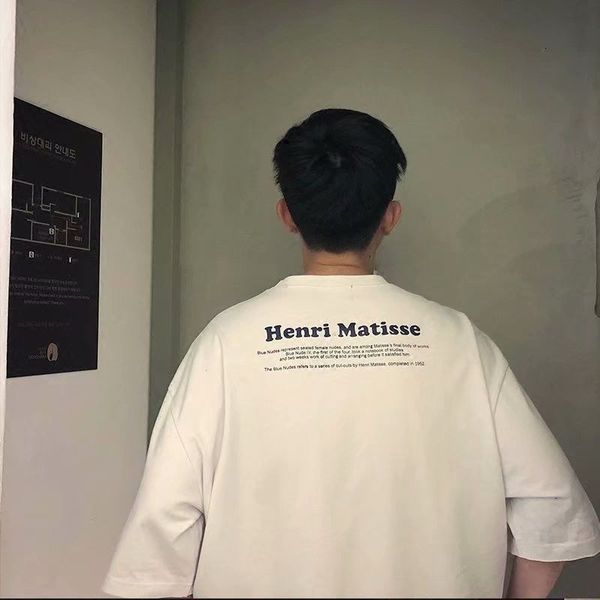 short summer spring and sleeve trend korean student ins hip hop t-shirt bf style harajuku loose men's 5-sleeve couple, White;black
short summer spring and sleeve trend korean student ins hip hop t-shirt bf style harajuku loose men's 5-sleeve couple, White;black
