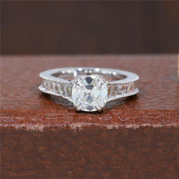 cluster rings randh 2.0ct 7.0mm cushion cut vintage art deco moissanite ring 14k white solid gold antique women's anniversary wedding, Golden;silver
cluster rings randh 2.0ct 7.0mm cushion cut vintage art deco moissanite ring 14k white solid gold antique women's anniversary wedding, Golden;silver