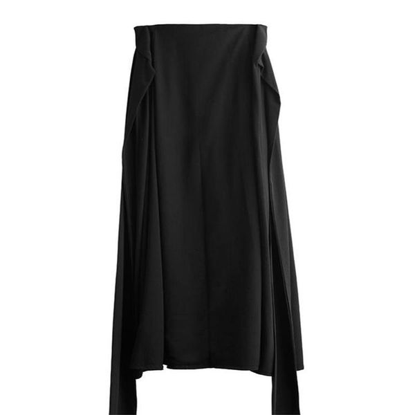 men's pants culottes spring and autumn stage wind cold neutral super loose leisure large size skirt, Black
men's pants culottes spring and autumn stage wind cold neutral super loose leisure large size skirt, Black