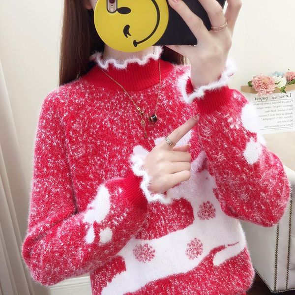 women's sweaters 2021 winter autumn women mink cashmere sweater pure fashion loose causal long sleeve korean knitted pullovers w483, White;black
women's sweaters 2021 winter autumn women mink cashmere sweater pure fashion loose causal long sleeve korean knitted pullovers w483, White;black