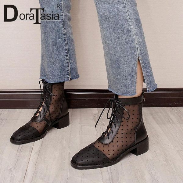 doratasia leisure female boots square heel round toe casual boots women polka dot square heel lace up shoes woman g4ez#, Black
doratasia leisure female boots square heel round toe casual boots women polka dot square heel lace up shoes woman g4ez#, Black