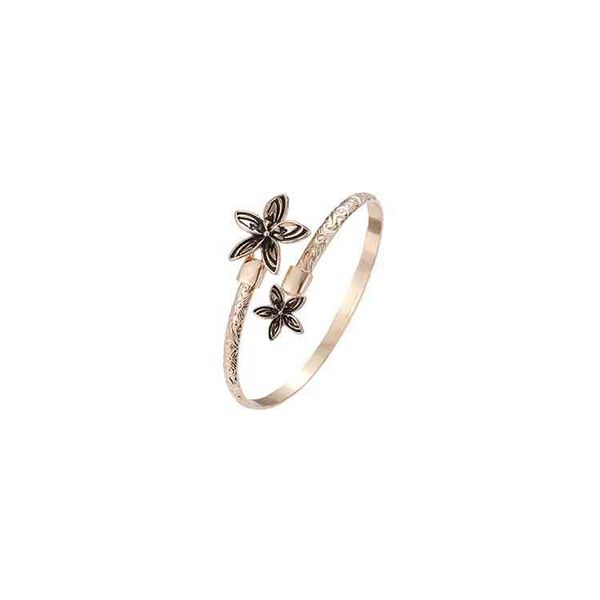gold flower bangl jewelry women digner polynia hawaiian bracelet, Golden;silver
gold flower bangl jewelry women digner polynia hawaiian bracelet, Golden;silver
