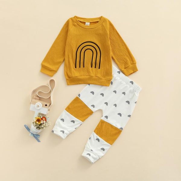 clothing sets 2022 spring toddler baby girl clothes rainbow print long sleeve pullover trousers kid outfit, White
clothing sets 2022 spring toddler baby girl clothes rainbow print long sleeve pullover trousers kid outfit, White
