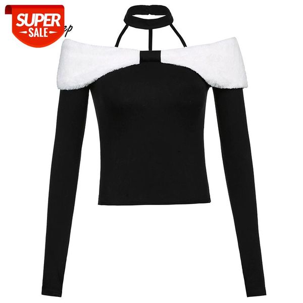weekeep elegant party halter t-shirt women hollow out feather patchwork vintage cropped female slim harajuku tee shirts club #u787, White
weekeep elegant party halter t-shirt women hollow out feather patchwork vintage cropped female slim harajuku tee shirts club #u787, White
