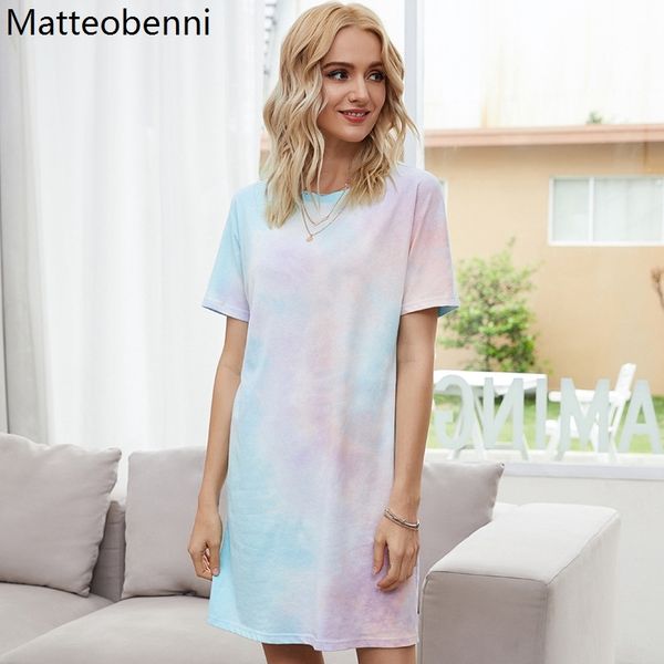 2021 new tie-dye print summer o-neck short sleeve loose straight gradient elegant casual women mini vestidos j1io, Black;gray
2021 new tie-dye print summer o-neck short sleeve loose straight gradient elegant casual women mini vestidos j1io, Black;gray