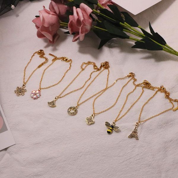 link, chain fashion jewelry titanium steel bracelets clover bracelet anti - allergy no fading gold bangle for women gift wholesale, Black
link, chain fashion jewelry titanium steel bracelets clover bracelet anti - allergy no fading gold bangle for women gift wholesale, Black