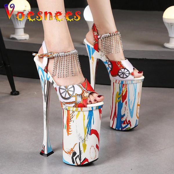 sandals printed silk heels 27cm bling diamond tassels models shoes women gladiator platform party, Black
sandals printed silk heels 27cm bling diamond tassels models shoes women gladiator platform party, Black