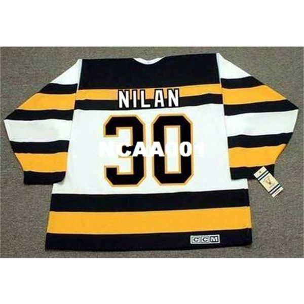 001s #30 chris nilan boston bruins 1992 ccm vintage home hockey jersey or custom any name or number retro jersey, Black
001s #30 chris nilan boston bruins 1992 ccm vintage home hockey jersey or custom any name or number retro jersey, Black