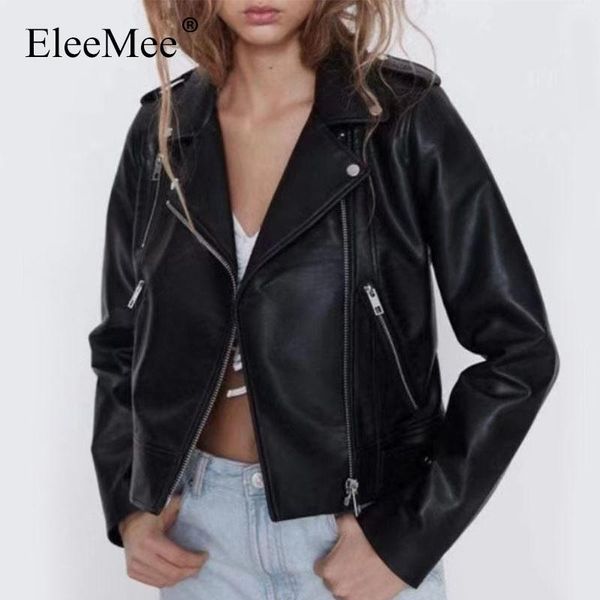 women's leather & faux eleemee 2021 autumn jacket women zipper short turndown collar long sleeve motorcycle coat cool girl biker size x, Black
women's leather & faux eleemee 2021 autumn jacket women zipper short turndown collar long sleeve motorcycle coat cool girl biker size x, Black