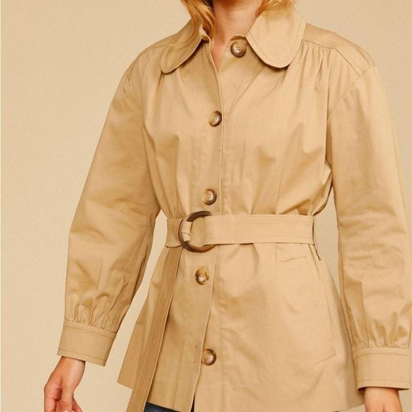 women's trench coats casual women single breasted windbreaker early autumn sashes solid color simple turn-down collar lace-up female, Tan;black
women's trench coats casual women single breasted windbreaker early autumn sashes solid color simple turn-down collar lace-up female, Tan;black