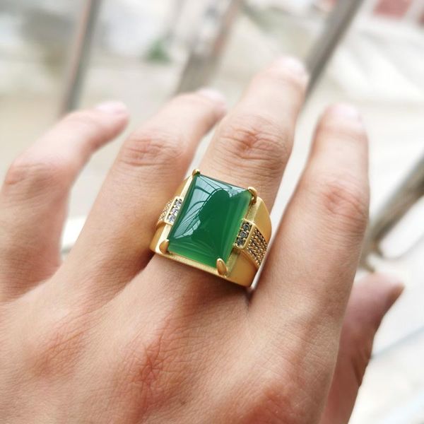 cluster rings 1pc vintage gold color 925 sterling silver open men natural green jade emerald gemstone wedding man ring fine jewelry gift, Golden;silver
cluster rings 1pc vintage gold color 925 sterling silver open men natural green jade emerald gemstone wedding man ring fine jewelry gift, Golden;silver