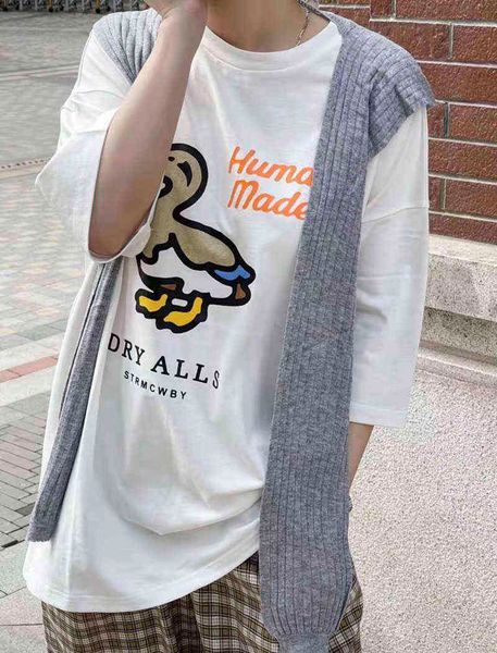 2021 high-quality human made t-shirt men women cartoon duck print loose casual all-match short-sleeved shirt g1207, White;black
2021 high-quality human made t-shirt men women cartoon duck print loose casual all-match short-sleeved shirt g1207, White;black