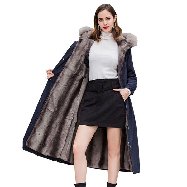 women's fur & faux ladies super warm winter overcoat elegant women liner loose jacket female hooded collar cotton coats g072, Black
women's fur & faux ladies super warm winter overcoat elegant women liner loose jacket female hooded collar cotton coats g072, Black