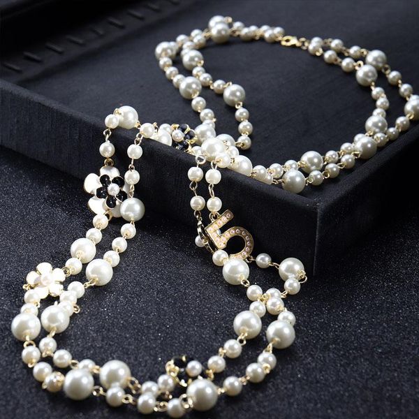 chains luxury long pendants layered pearl necklaces for women 2021 fashion trendy party jewelry gifts, Silver
chains luxury long pendants layered pearl necklaces for women 2021 fashion trendy party jewelry gifts, Silver