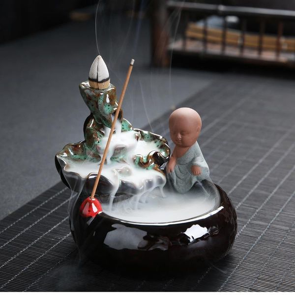 fragrance lamps ceramic lotus incense holder cascada de incienso lovely little monk buddha backflow burner purple sand censer home decor
fragrance lamps ceramic lotus incense holder cascada de incienso lovely little monk buddha backflow burner purple sand censer home decor