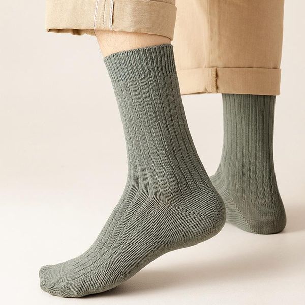 men's socks men solid color autumn winter striped cotton crew breathable long dress comfortable middle tube trendy, Black
men's socks men solid color autumn winter striped cotton crew breathable long dress comfortable middle tube trendy, Black