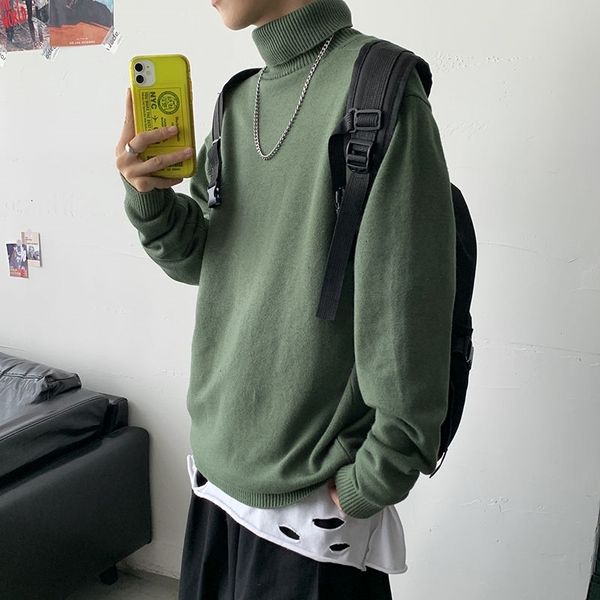 men's sweaters turtleneck sweater slim warmth fashion casual knitted pullover men wild korean solid color knitting mens clothes 8a, White;black
men's sweaters turtleneck sweater slim warmth fashion casual knitted pullover men wild korean solid color knitting mens clothes 8a, White;black