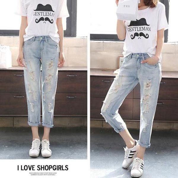 women's jeans 2021 ankle-length women destroy washed autumn winter adjustable back waist with elastic for famale girls trouser, Blue
women's jeans 2021 ankle-length women destroy washed autumn winter adjustable back waist with elastic for famale girls trouser, Blue