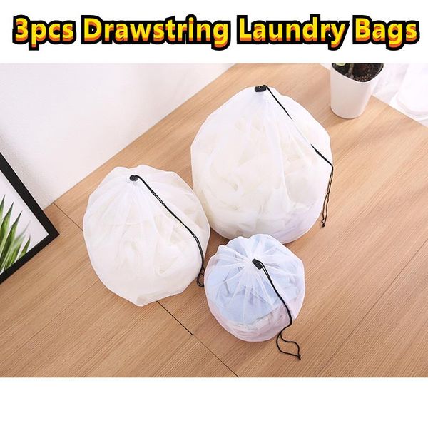 3pcs Drawstring Laundry Bags For Underwear Cloth Bra Socks Drawstring Mesh Net Home Storage Multi Sizes Laundry Washing Bags
3pcs Drawstring Laundry Bags For Underwear Cloth Bra Socks Drawstring Mesh Net Home Storage Multi Sizes Laundry Washing Bags