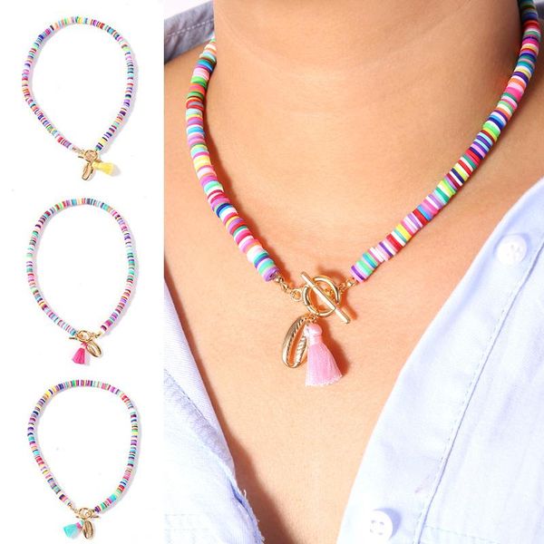 pendant necklaces bohemian shell necklace colorful beads seashell summer women holiday beach jewelry accessories, Silver
pendant necklaces bohemian shell necklace colorful beads seashell summer women holiday beach jewelry accessories, Silver