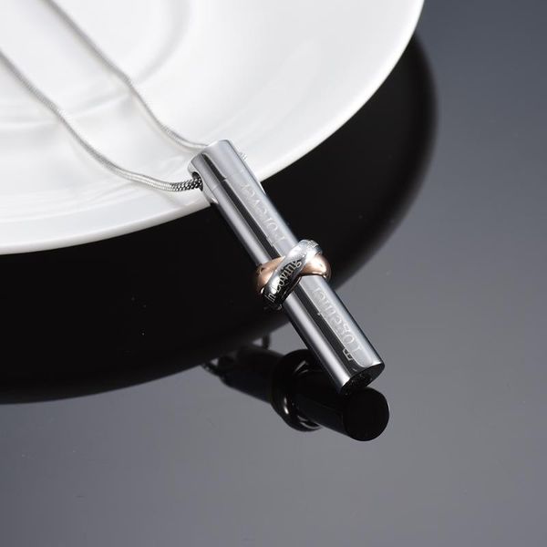 pendant necklaces "in loving memory" collar with "together forever" tube memorial cremation jewelry ashes holder urns st, Silver
pendant necklaces "in loving memory" collar with "together forever" tube memorial cremation jewelry ashes holder urns st, Silver