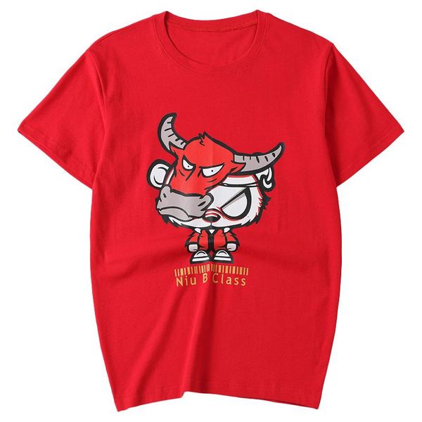 men's t-shirts spring summer brand chinese ox year print t-shirt men red high street short sleeve oversize casual tee style, White;black
men's t-shirts spring summer brand chinese ox year print t-shirt men red high street short sleeve oversize casual tee style, White;black