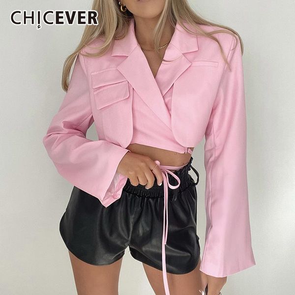 women's suits & blazers chiceverslim minimalist bandage blazer for women notched collar long sleeve lace up female 2021 clothes fashion, White;black
women's suits & blazers chiceverslim minimalist bandage blazer for women notched collar long sleeve lace up female 2021 clothes fashion, White;black