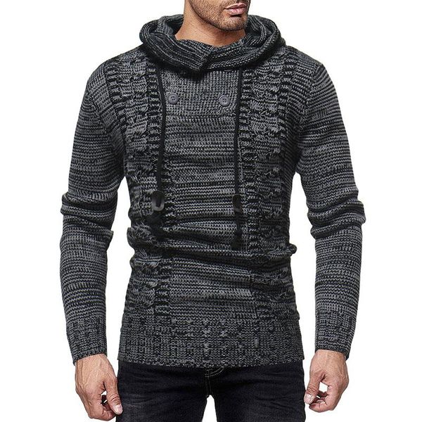 men's sweaters zogaa knitted sweater winter warm thickening pullovers jumpers coat hooded slim outwear casual fit turtleneck, White;black
men's sweaters zogaa knitted sweater winter warm thickening pullovers jumpers coat hooded slim outwear casual fit turtleneck, White;black