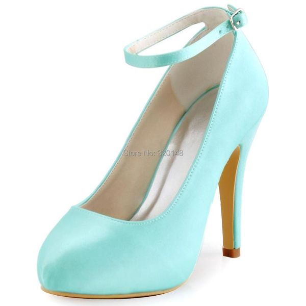 dress shoes ep11049 women high heels pumps closed toe ankle strap wedding ladies bride prom party mint green, Black
dress shoes ep11049 women high heels pumps closed toe ankle strap wedding ladies bride prom party mint green, Black