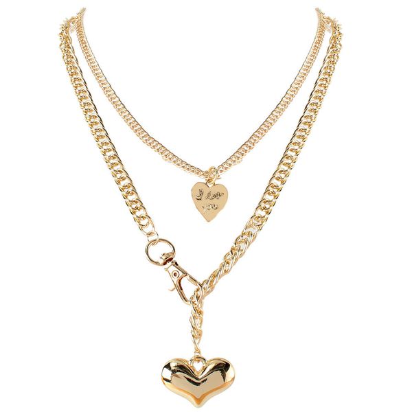 pendant necklaces french retro baroque fashion stitching peach heart love titanium steel temperament light luxury niche clavicle chain desig, Silver
pendant necklaces french retro baroque fashion stitching peach heart love titanium steel temperament light luxury niche clavicle chain desig, Silver
