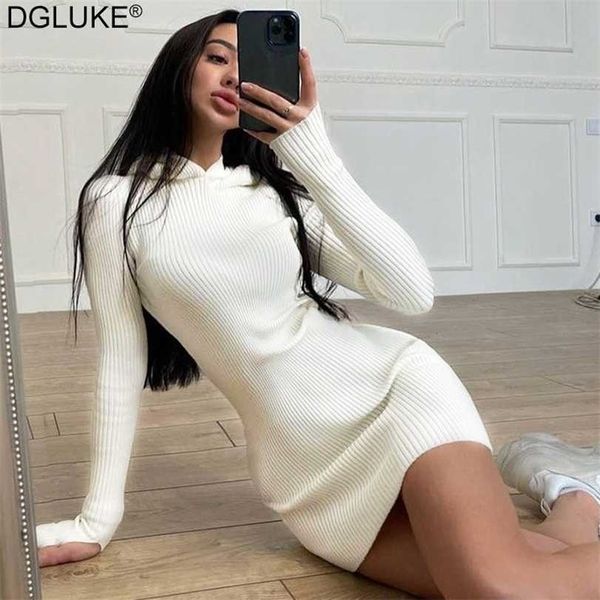 autumn winter knitted sweater dress for women white black long sleeve bodycon mini casual hooded sweatshirt es 211220, Black;gray
autumn winter knitted sweater dress for women white black long sleeve bodycon mini casual hooded sweatshirt es 211220, Black;gray