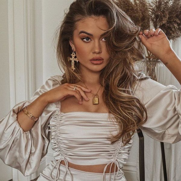 square collar pleated bandage crop +side slit skirts two piece set women party clubwear female matching outfits, White
square collar pleated bandage crop +side slit skirts two piece set women party clubwear female matching outfits, White