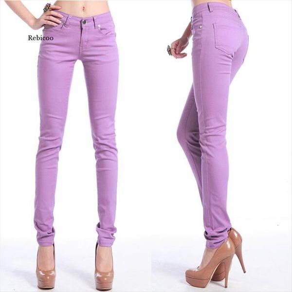 elastic force denim pants women jeans candy color donna stretch ms feminino skinny for trousers, Blue
elastic force denim pants women jeans candy color donna stretch ms feminino skinny for trousers, Blue