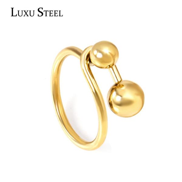 cluster rings luxusteel round balls for women gold color classic trendy fashion style accessories stainless steel wedding daily, Golden;silver
cluster rings luxusteel round balls for women gold color classic trendy fashion style accessories stainless steel wedding daily, Golden;silver
