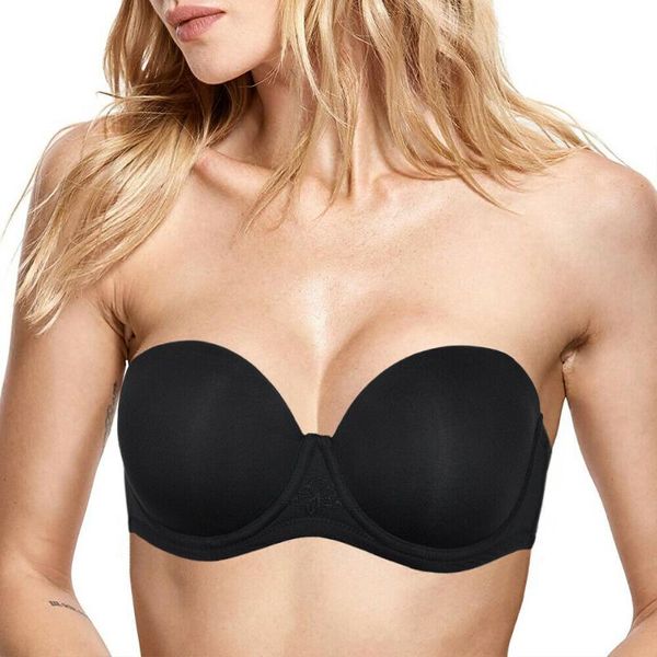 bras vgplay strapless bra solid plunge women plus size convertible straps lingerie underwire push up for, Red;black
bras vgplay strapless bra solid plunge women plus size convertible straps lingerie underwire push up for, Red;black