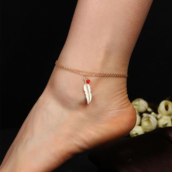 anklets golden silvery double feathers leaves butterfly anklet girls elephant chain jewelry variety styles, Red;blue
anklets golden silvery double feathers leaves butterfly anklet girls elephant chain jewelry variety styles, Red;blue