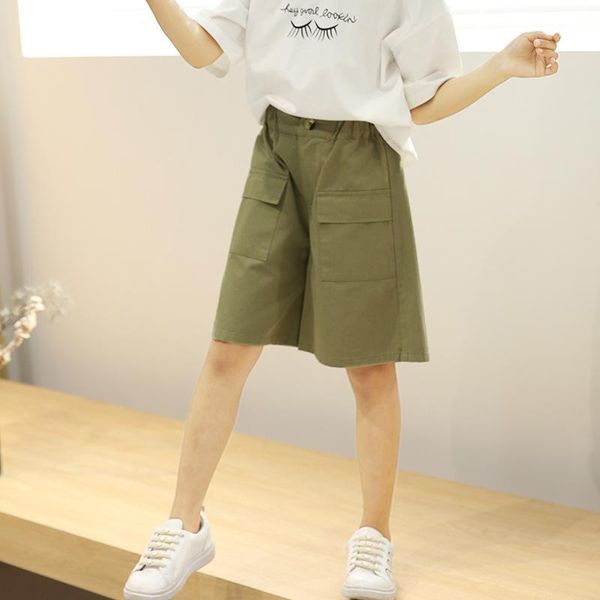 shorts 4-10 y girl casual solid color wide-leg pants elastic waist for girls summer 2021 high-quality knee length, Black
shorts 4-10 y girl casual solid color wide-leg pants elastic waist for girls summer 2021 high-quality knee length, Black