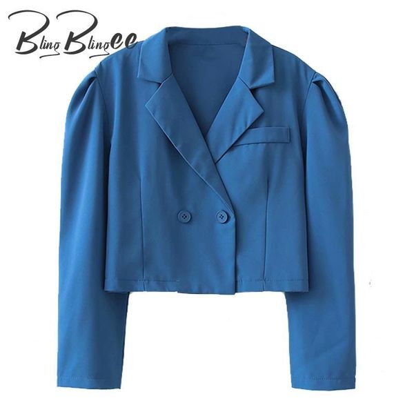 women's suits & blazers blingblingee summer fashion puff sleeve notched collar two buttons loose women casual suit jacket blue office l, White;black
women's suits & blazers blingblingee summer fashion puff sleeve notched collar two buttons loose women casual suit jacket blue office l, White;black