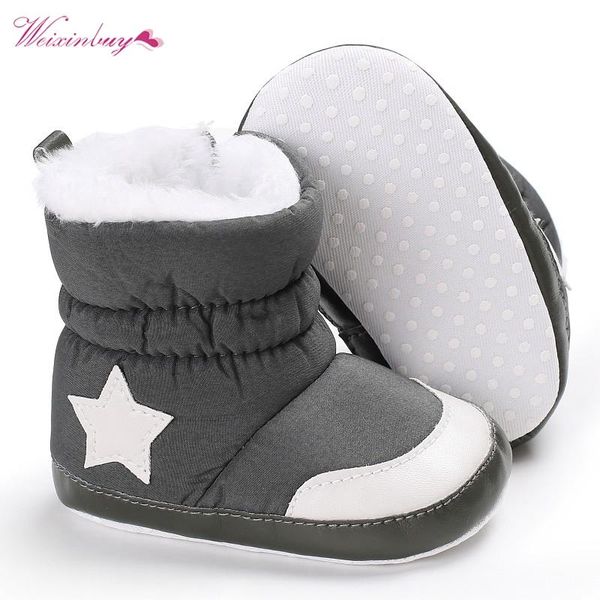 newborn baby boots boy girl kids winter shoes crib infant toddler five star pattern snowfield snow boots winter booties ., Black;grey
newborn baby boots boy girl kids winter shoes crib infant toddler five star pattern snowfield snow boots winter booties ., Black;grey