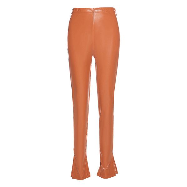 skinny mid waist faux pu leather pencil pants side slit leg women spring summer 2021 fashion clothing long bodycon trousers club, White
skinny mid waist faux pu leather pencil pants side slit leg women spring summer 2021 fashion clothing long bodycon trousers club, White