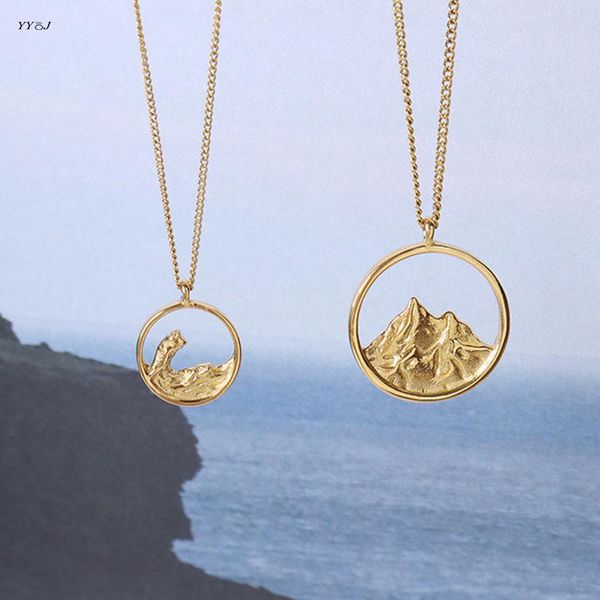 pendant necklaces sea&mountain for boyfriend girlfrined stainless steel dainty necklace valentine day gift minimalist jewelry trendy, Silver
pendant necklaces sea&mountain for boyfriend girlfrined stainless steel dainty necklace valentine day gift minimalist jewelry trendy, Silver