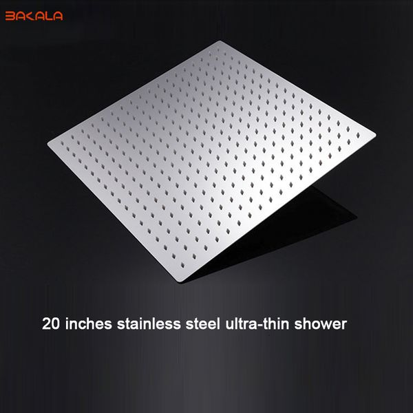 other faucets, showers & accs bathroom 20 inch head square stainless steel rain ceiling mounted without arm 5h7w
other faucets, showers & accs bathroom 20 inch head square stainless steel rain ceiling mounted without arm 5h7w