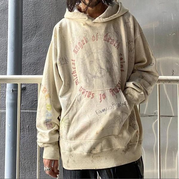 men's hoodies & sweatshirts 2021 autumn graffiti men sweatshirt loose high street women fashion elegant cotton casual pullovers t1286, Black
men's hoodies & sweatshirts 2021 autumn graffiti men sweatshirt loose high street women fashion elegant cotton casual pullovers t1286, Black