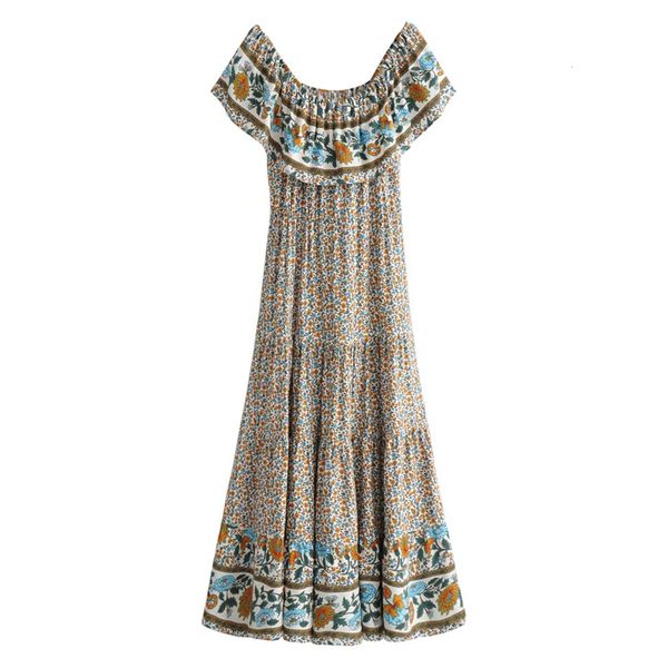 new 2021 summer ruffle off-the-shoulder dress women bohemian floral printed dresses long casual beach a-line femme vestidos 640k, Black;gray
new 2021 summer ruffle off-the-shoulder dress women bohemian floral printed dresses long casual beach a-line femme vestidos 640k, Black;gray