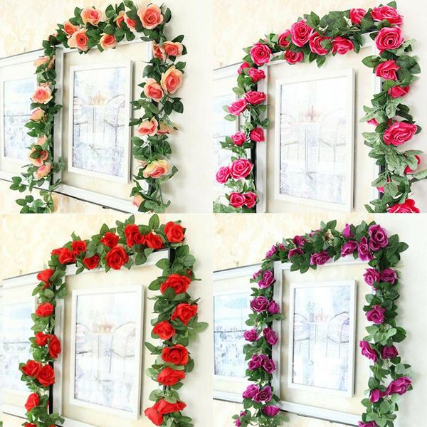 artificial silk roses flower vine decorative fake plastic ivy hanging rose garland wedding home wall decoration faux plants
artificial silk roses flower vine decorative fake plastic ivy hanging rose garland wedding home wall decoration faux plants