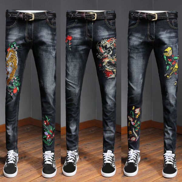2021autumn and winter 2020 korean slim embroidery stretch straight jeans men's pants, Blue
2021autumn and winter 2020 korean slim embroidery stretch straight jeans men's pants, Blue