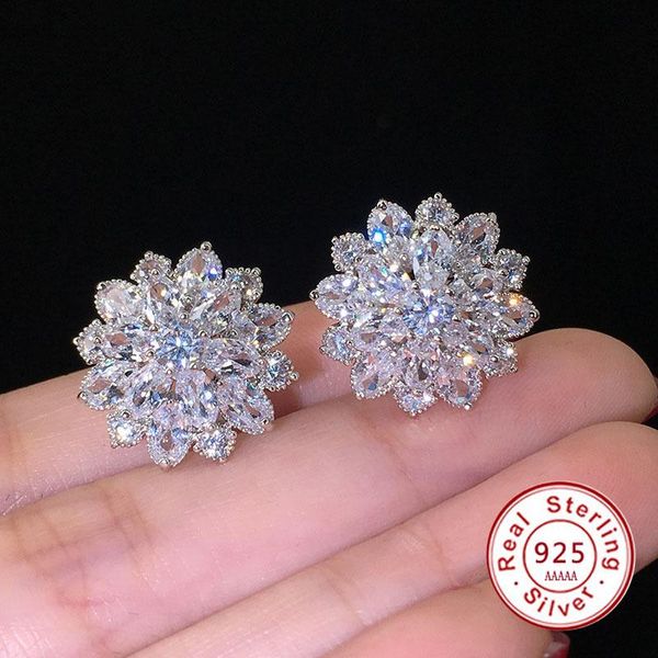 stud cute big bling cubic zirconia 925 silver earrings fashionable flower earring for women jewelry gift brincos, Golden;silver
stud cute big bling cubic zirconia 925 silver earrings fashionable flower earring for women jewelry gift brincos, Golden;silver