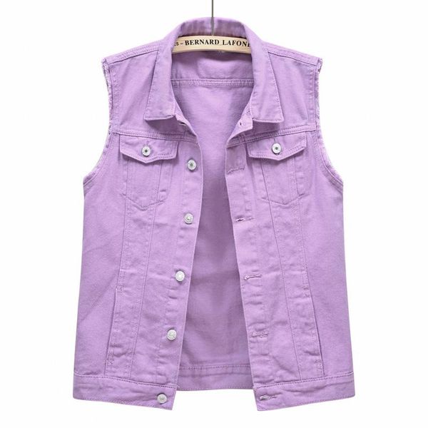 women's vests multicolor denim waistcoat jacket short slim sleeveless coat plus size 5xl casual female loose jeans outwear vest, Black;white 
women's vests multicolor denim waistcoat jacket short slim sleeveless coat plus size 5xl casual female loose jeans outwear vest, Black;white